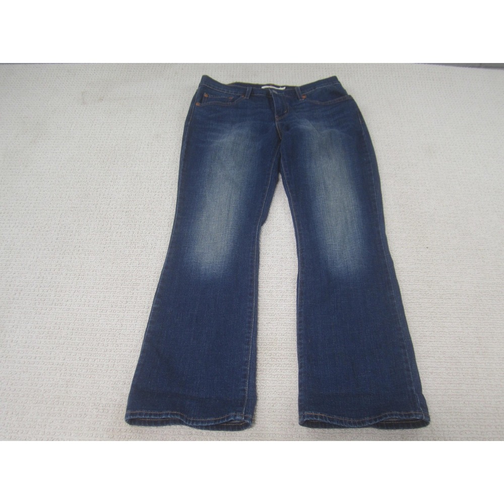 Levis 415 Relaxed Bootcut Jeans Womens 27 Blue Denim Stretch Mid Rise L30 Casual